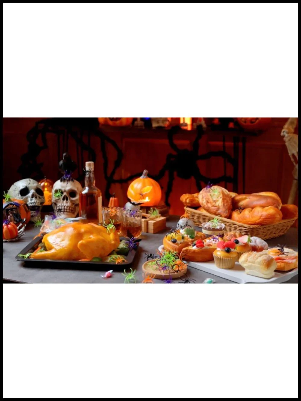 Halloween Spider Rings Bulk - 120 Pack Plastic Party Favors, Trick or Treat Bag